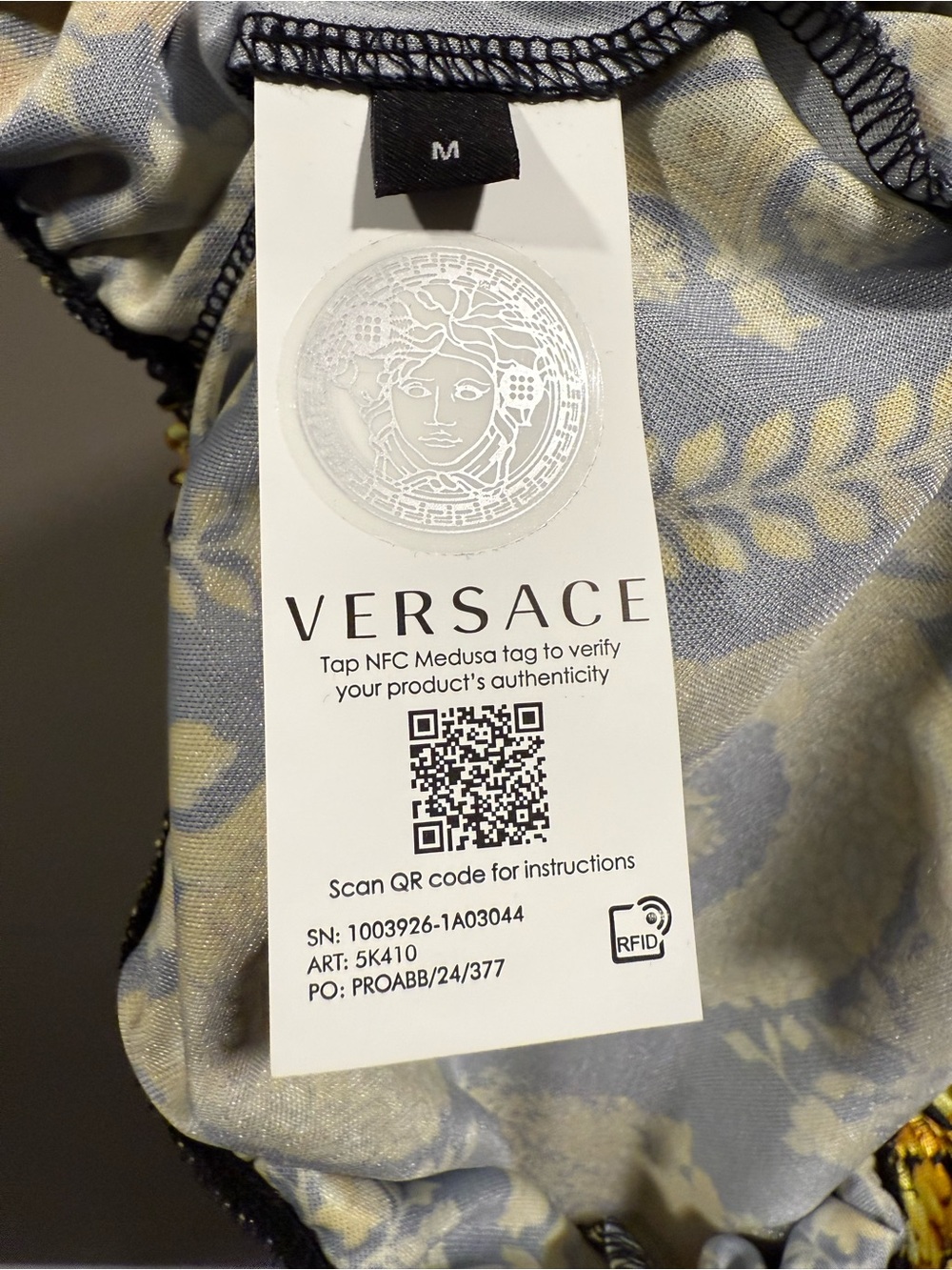 Versace Mens Black & Yellow Barocco printed Swim shorts - Picture 6 of 8
